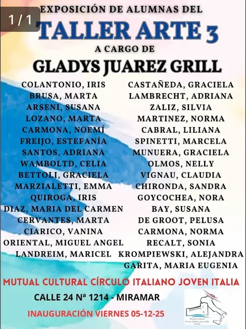 Afiche de Exposición de Arte: Taller Arte 3