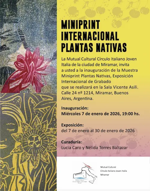 Afiche de Miniprint Internacional: Plantas Nativas