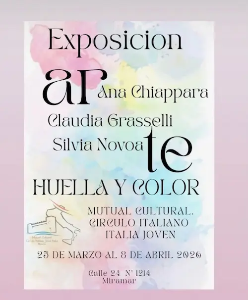 Afiche de Exposición de Arte: Huella y Color