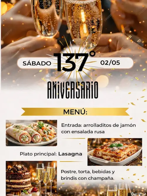 Afiche de Aniversario 137°